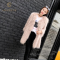 Exquisite womens winter real raccoon fur coat